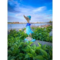 Wooden Running Duck With Flip Flops & Hat in Antique Turquoise 25 cm Wooden Running Duck With Flip Flops & Hat in Antique Turquoise 25 cm von Sternschnuppe1985