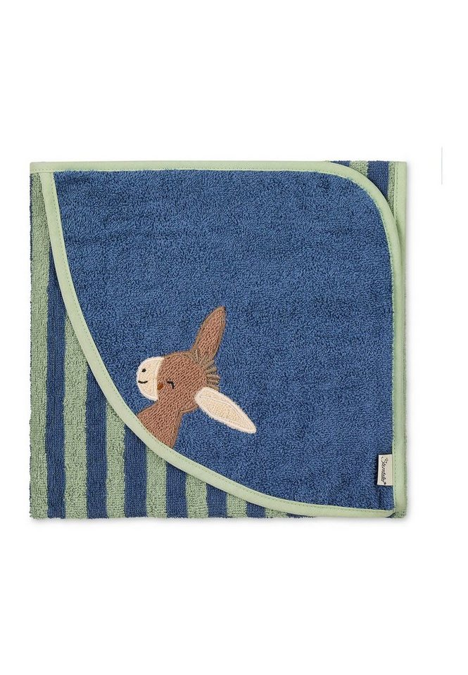 Sterntaler® Badetücher Sterntaler® Kapuzenbadetuch 80x80 cm ESEL Emmilius, 100 % Baumwolle (1-St), Kapuzen-Badetuch aus Frottee mit Esel Emmilius Stickmotiv, 80 x 80 cm von Sterntaler®