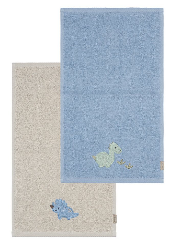Sterntaler® Handtücher Kinderhandtuch 2er-Pack DINO Rexi, Frottee (1-St) von Sterntaler®