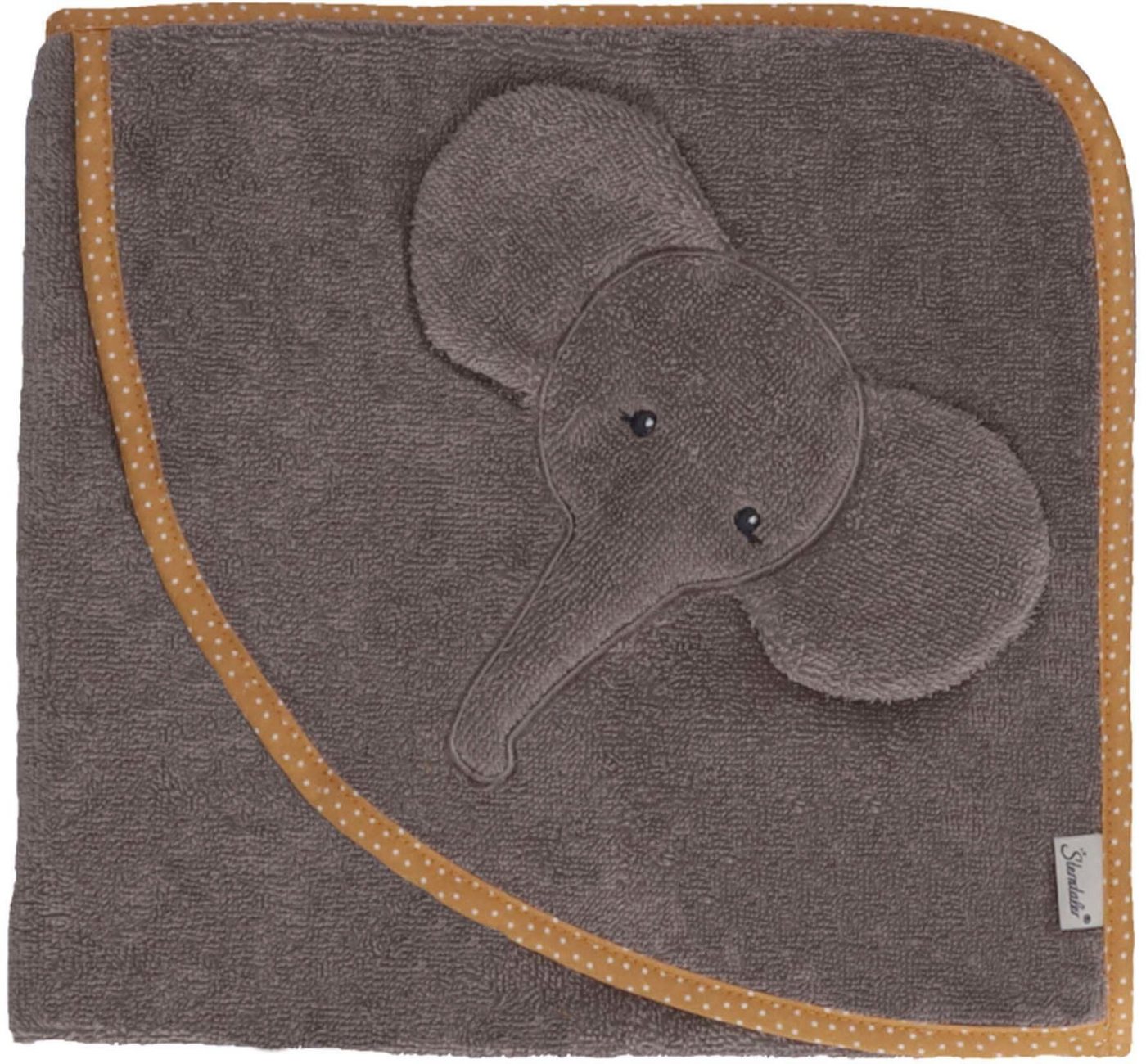 Sterntaler® Kapuzenhandtuch Motiv-Kapuzenbadetuch Elefant Eddy, 80x80cm, Frottee (1-St), nachhaltig aus Bio-Baumwolle von Sterntaler®