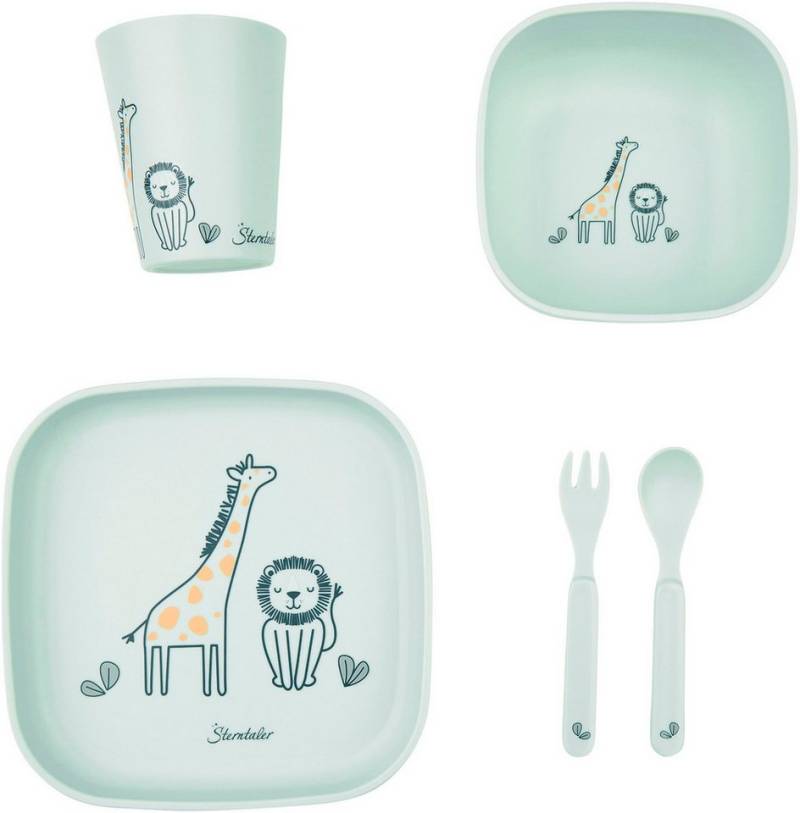Sterntaler® Kindergeschirr-Set Safari, eckig (5-tlg), Polypropylen von Sterntaler®