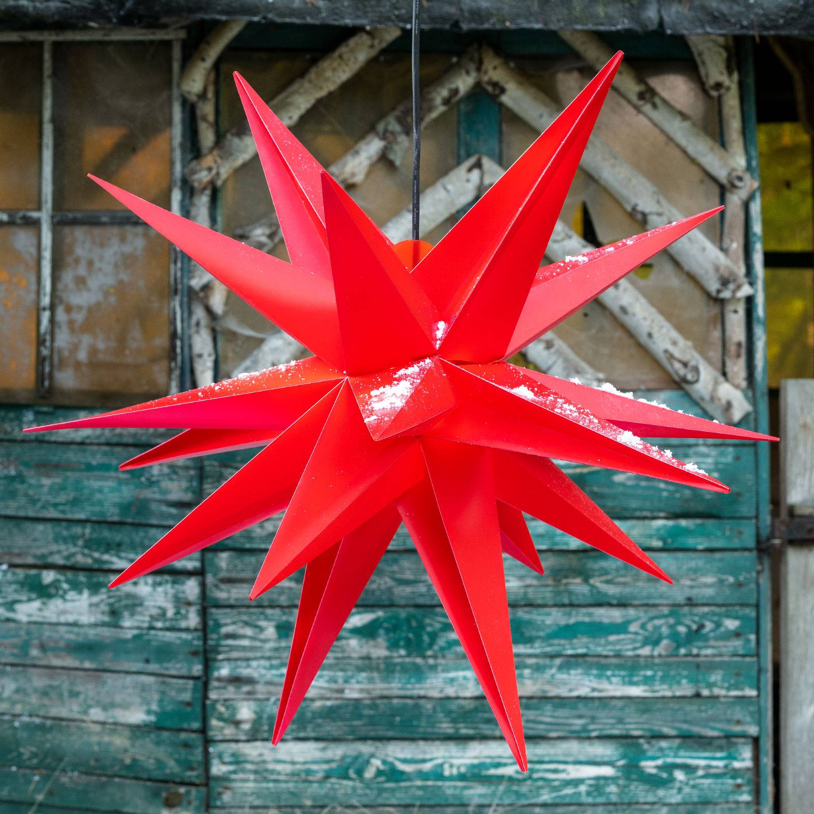 Deko-Stern XXL außen, 18-Zacker, Ø 80 cm rot von Sterntaler