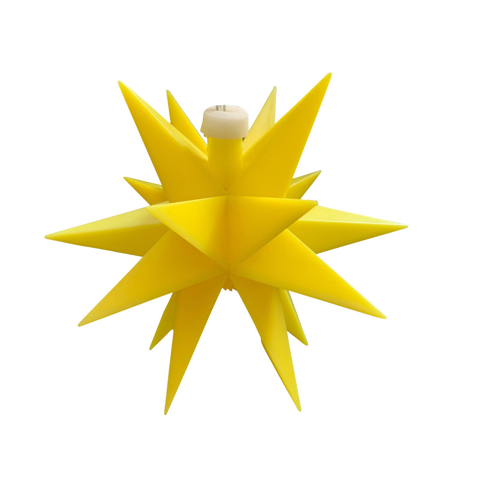 LED-Stern für innen 18-Zacker, Ø 12 cm gelb von Deco Trend