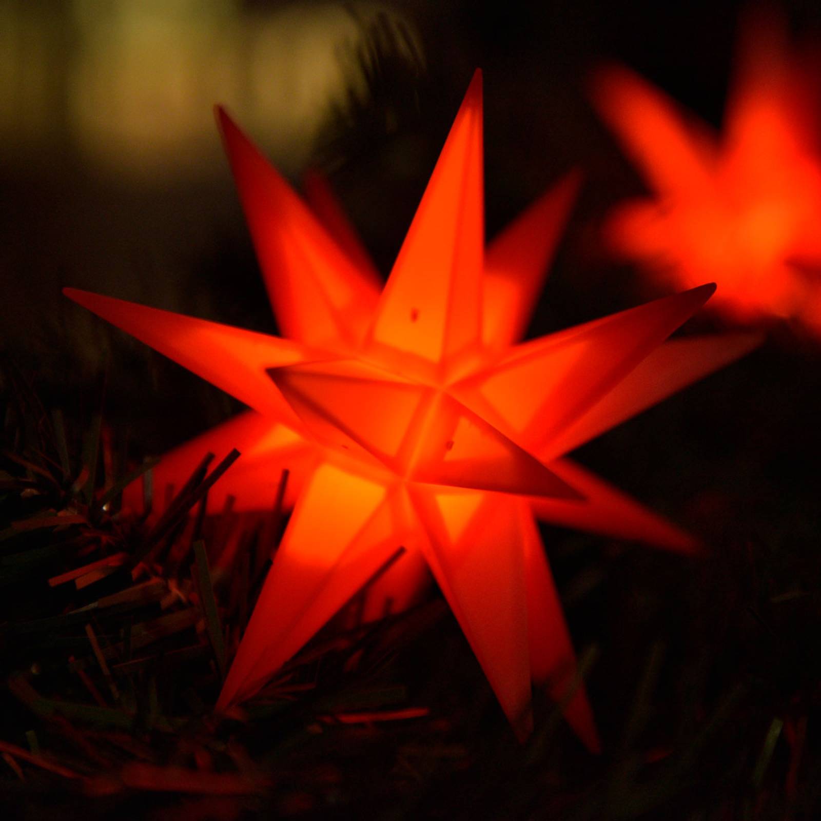Lichterkette LED mit 9 Sternen f. außen rot von Sterntaler