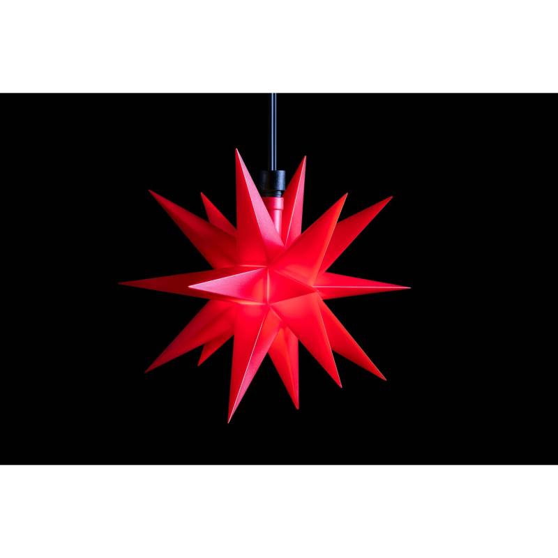 Sterntaler Dekostern Weihnachtsstern Kunststoff 18-Zacker mit Timer 16cm Außen LED Batterie Rot Sterntaler Dekostern Weihnachtsstern Kunststoff 18-Zacker mit Timer 16cm Außen LED Batterie Rot von Sterntaler