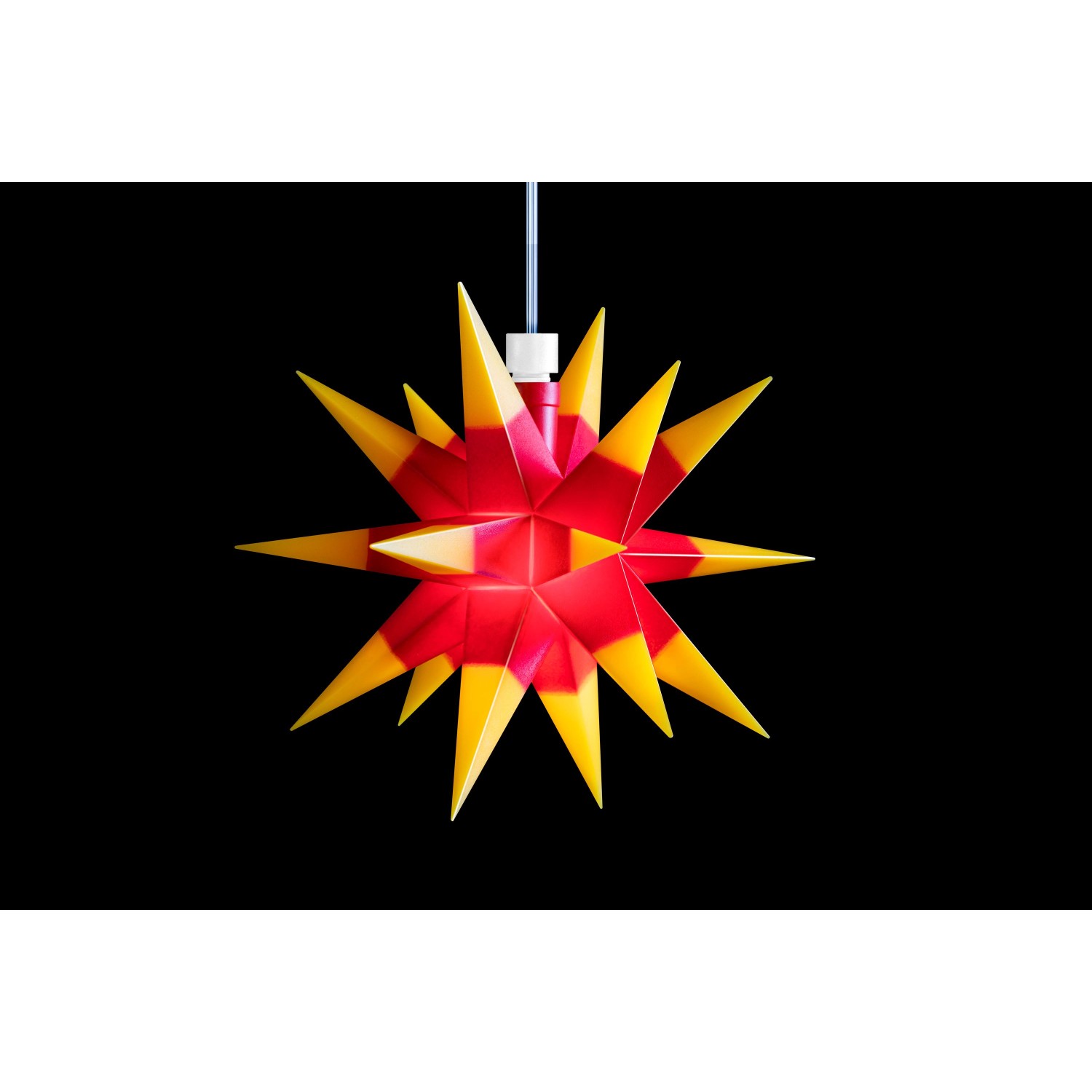 Sterntaler Dekostern Weihnachtsstern Midi-Stern Kunststoff 18-Zacker 16cm Innen LED Batterie mit Timer Rot-Gelb Sterntaler Dekostern Weihnachtsstern Midi-Stern Kunststoff 18-Zacker 16cm Innen LED Batterie mit Timer Rot-Gelb von Sterntaler