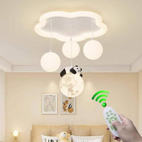 Stesulfr Deckenlampe LED Eltern-Kind-Zimmer warme Acryl-Deckenleuchte dimmbar Wolke dekorative Kronleuchter mit Fernbedienung Innen Esszimmer Küche Wohnzimmer kreative Beleuchtungskörper(1 Style) von Stesulfr