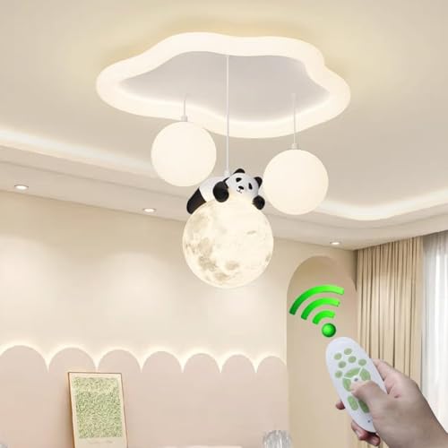 Stesulfr Deckenlampe LED Eltern-Kind-Zimmer warme Acryl-Deckenleuchte dimmbar Wolke dekorative Kronleuchter mit Fernbedienung Innen Esszimmer Küche Wohnzimmer kreative Beleuchtungskörper(2 Style) von Stesulfr