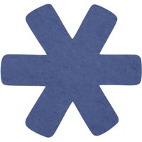 2 Stück Steuber 3-tlg. Pfannenschutz blau, 100% Polyester, Beschichtungs-Schutz, schützt Pfannen vor dem Verkratzen, Kratzschutz von Steuber