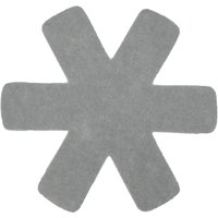 2 Stück Steuber 3-tlg. Pfannenschutz grau, 100% Polyester, Beschichtungs-Schutz, schützt Pfannen vor dem Verkratzen, Kratzschutz von Steuber