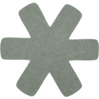 5 Stück Steuber 3-tlg. Pfannenschutz grün, 100% Polyester, Beschichtungs-Schutz, schützt Pfannen vor dem Verkratzen, Kratzschutz von Steuber