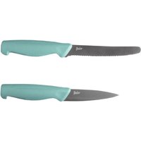 Steuber 2-tlg. Messer Set, Tomatenmesser & Spickmesser, scharfe Titanium-beschichtete Stahlklingen, ergonomischer Griff von Steuber