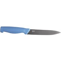 Steuber Allzweckmesser 23 cm mit scharfer Klinge, für Obst, Gemüse, Fleisch, Fisch, Allrounder Küchenmesser, blau von Steuber