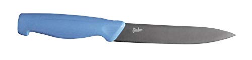 Steuber Allzweckmesser 23 cm mit scharfer Klinge, für Obst, Gemüse, Fleisch, Fisch, Allrounder Küchenmesser, blau von Steuber