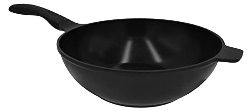 Steuber Aluguss Wok Ø30 cm, ceratherm-Premium Beschichtung, Induktion von Steuber