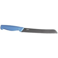 Steuber Brotmesser mit Wellenschliff, 32 cm, scharfe Klinge für harte Krusten, Küchenmesser mit ergonomischen Griff, blau von Steuber