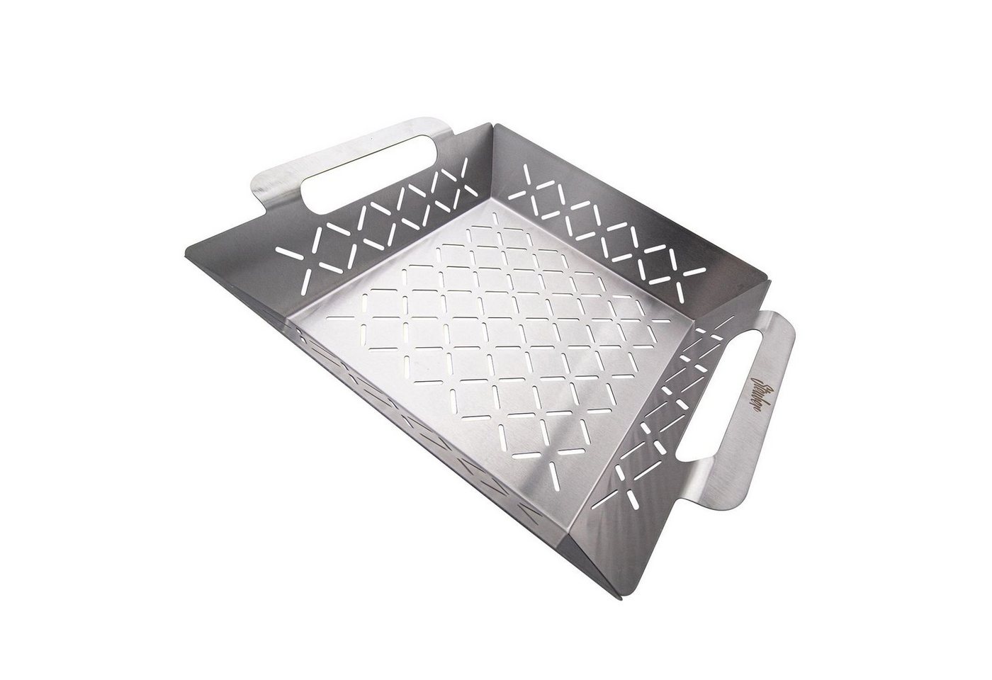 Steuber Grillschale Premium Line, Edelstahl, Grill-Schale, Ersatz für Aluminium Schalen von Steuber