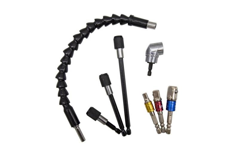 Steuber Werkzeugset, Universal Bohreraufsatz-Set, Verlängerung 29 cm Heimwerker Must-Have von Steuber