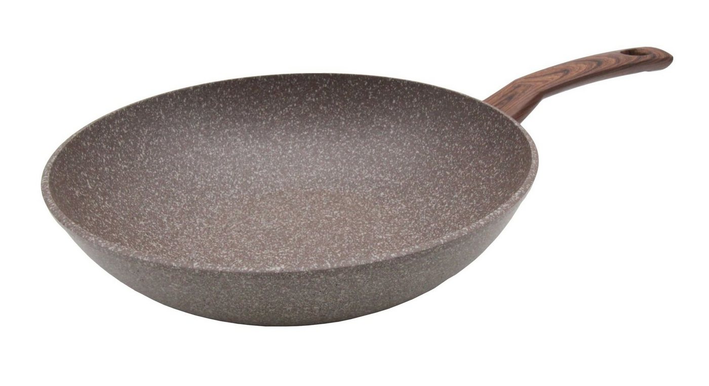 Steuber Wok STONEWOOD, Wok Ø 30 cm für öl- und fettfreies Braten von Steuber