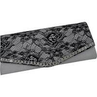 Steuer Abendtasche "Satin-Optik mit feiner Spitze und Strass" von Steuer