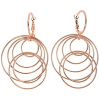 Steuer Paar Ohrhänger "Metall Glänzend rot vergoldet" von Steuer