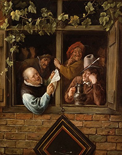 Steve Art Gallery Rhetoricians at a Window,Jan Steen,74x59cm von Steve Art Gallery