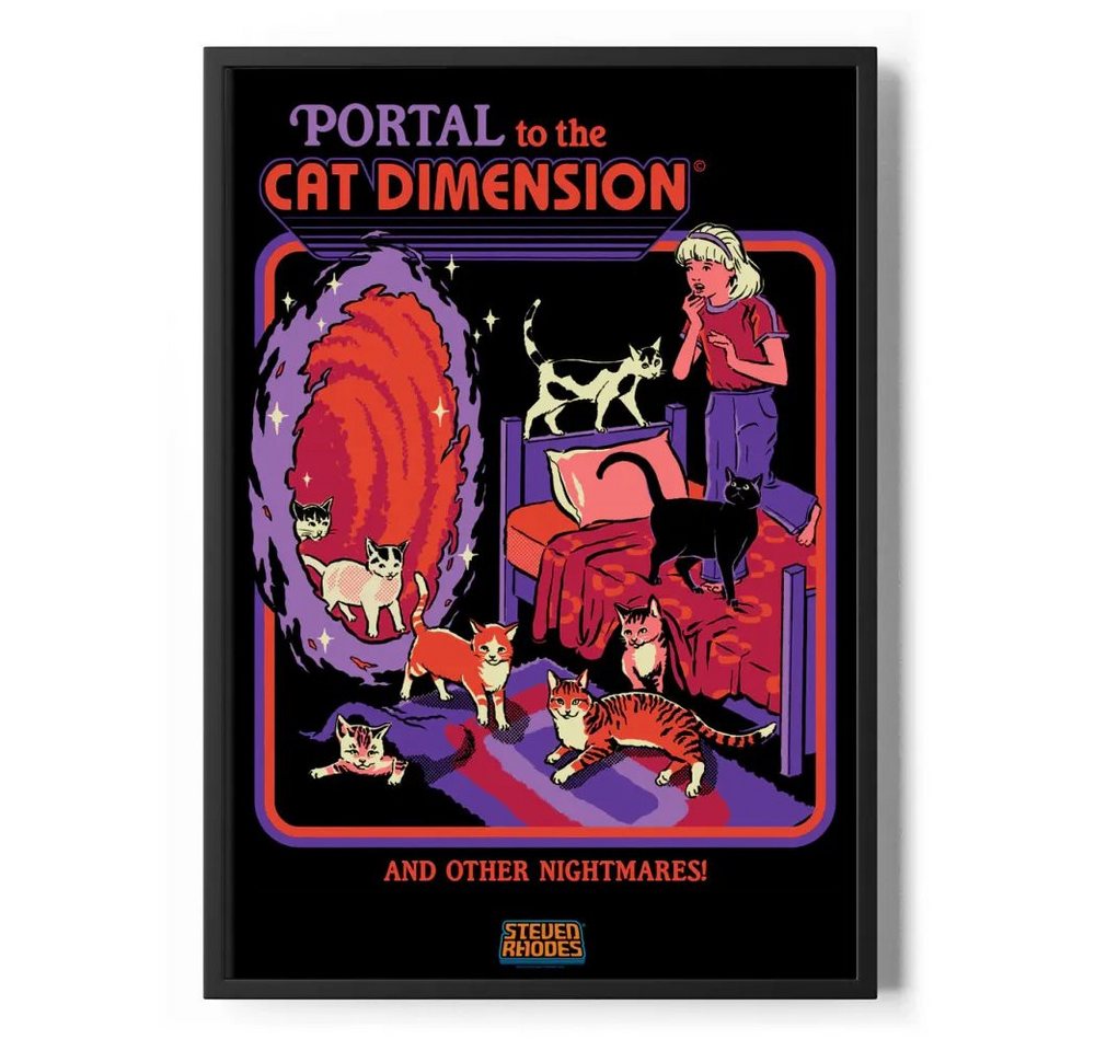 Steven Rhodes Poster Cat Dimension Poster Standard Steven Rhodes Poster Cat Dimension Poster Standard von Steven Rhodes