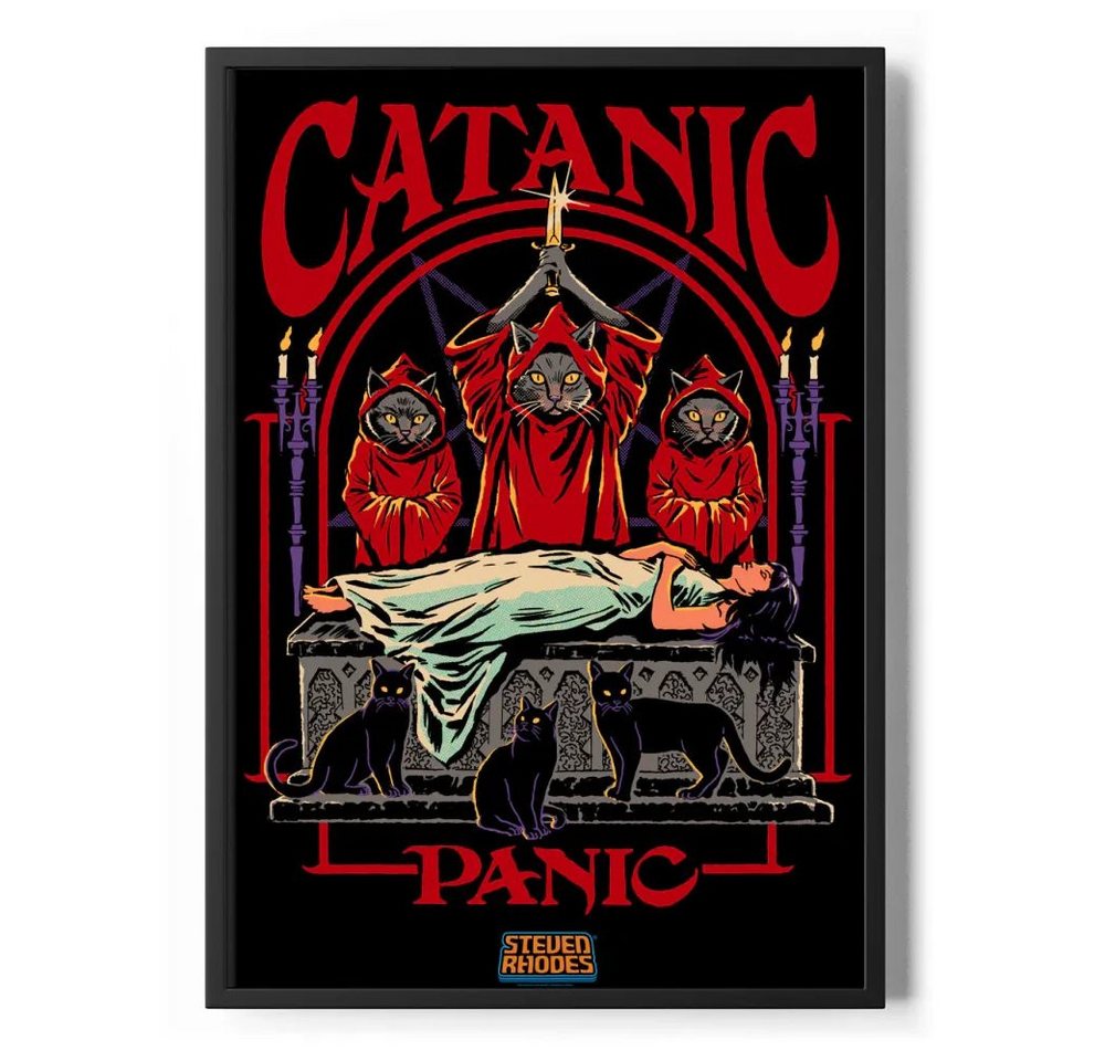 Steven Rhodes Poster Catanic Panic Poster Standard Steven Rhodes Poster Catanic Panic Poster Standard von Steven Rhodes