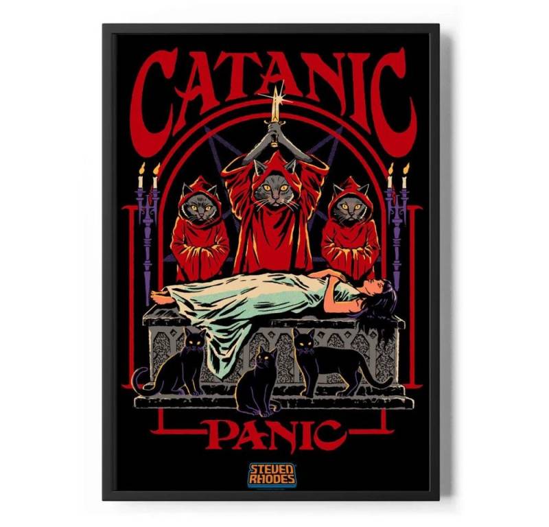 Steven Rhodes Poster Catanic Panic Poster Standard Steven Rhodes Poster Catanic Panic Poster Standard von Steven Rhodes