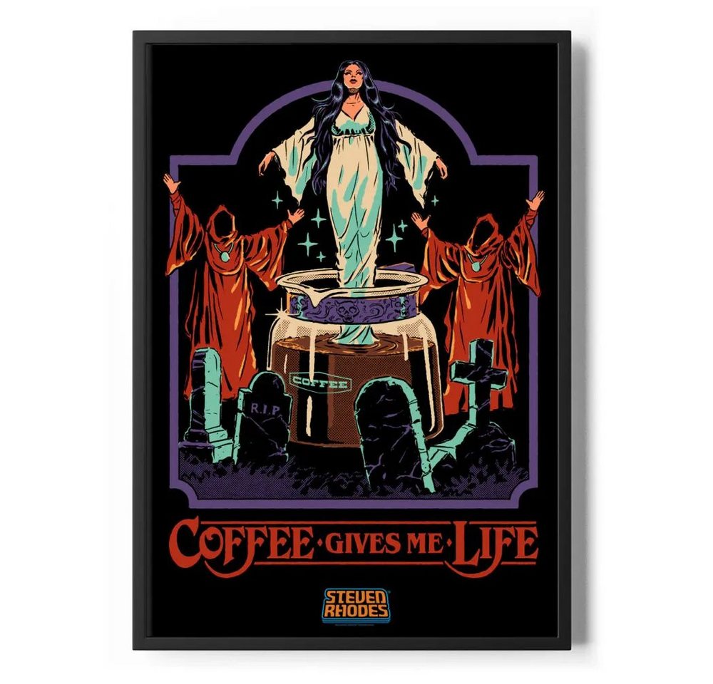Steven Rhodes Poster Coffee Gives ME Life Poster Standard Steven Rhodes Poster Coffee Gives ME Life Poster Standard von Steven Rhodes