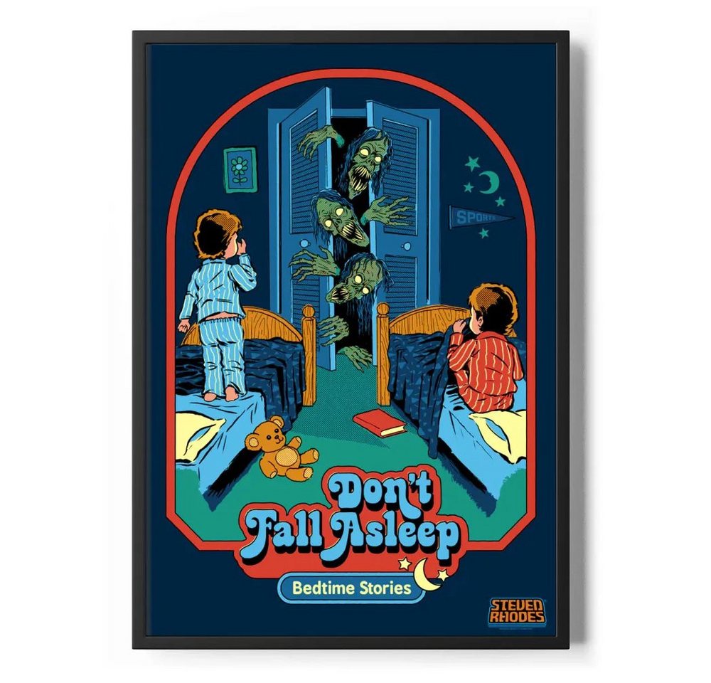 Steven Rhodes Poster Don'T Fall Asleep Poster Standard Steven Rhodes Poster Don'T Fall Asleep Poster Standard von Steven Rhodes