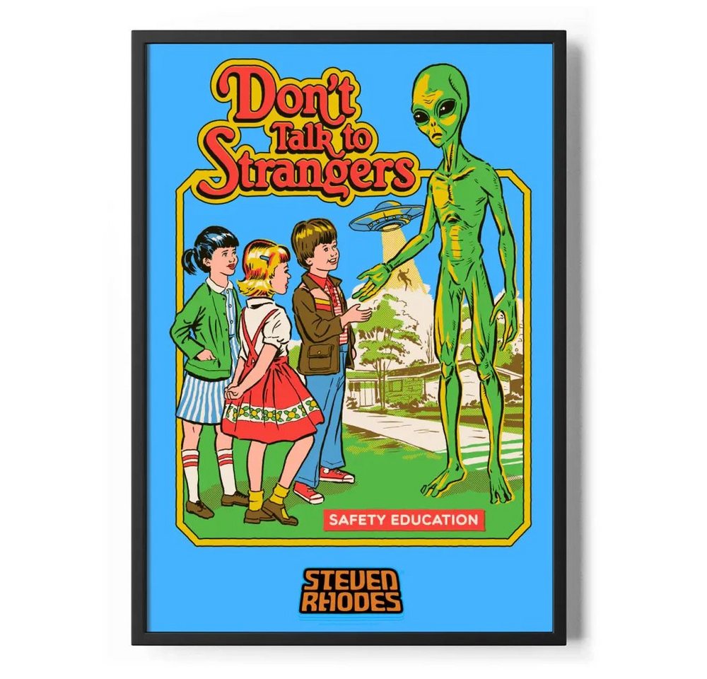 Steven Rhodes Poster Don'T Talk TO Strangers Poster Standard Steven Rhodes Poster Don'T Talk TO Strangers Poster Standard von Steven Rhodes