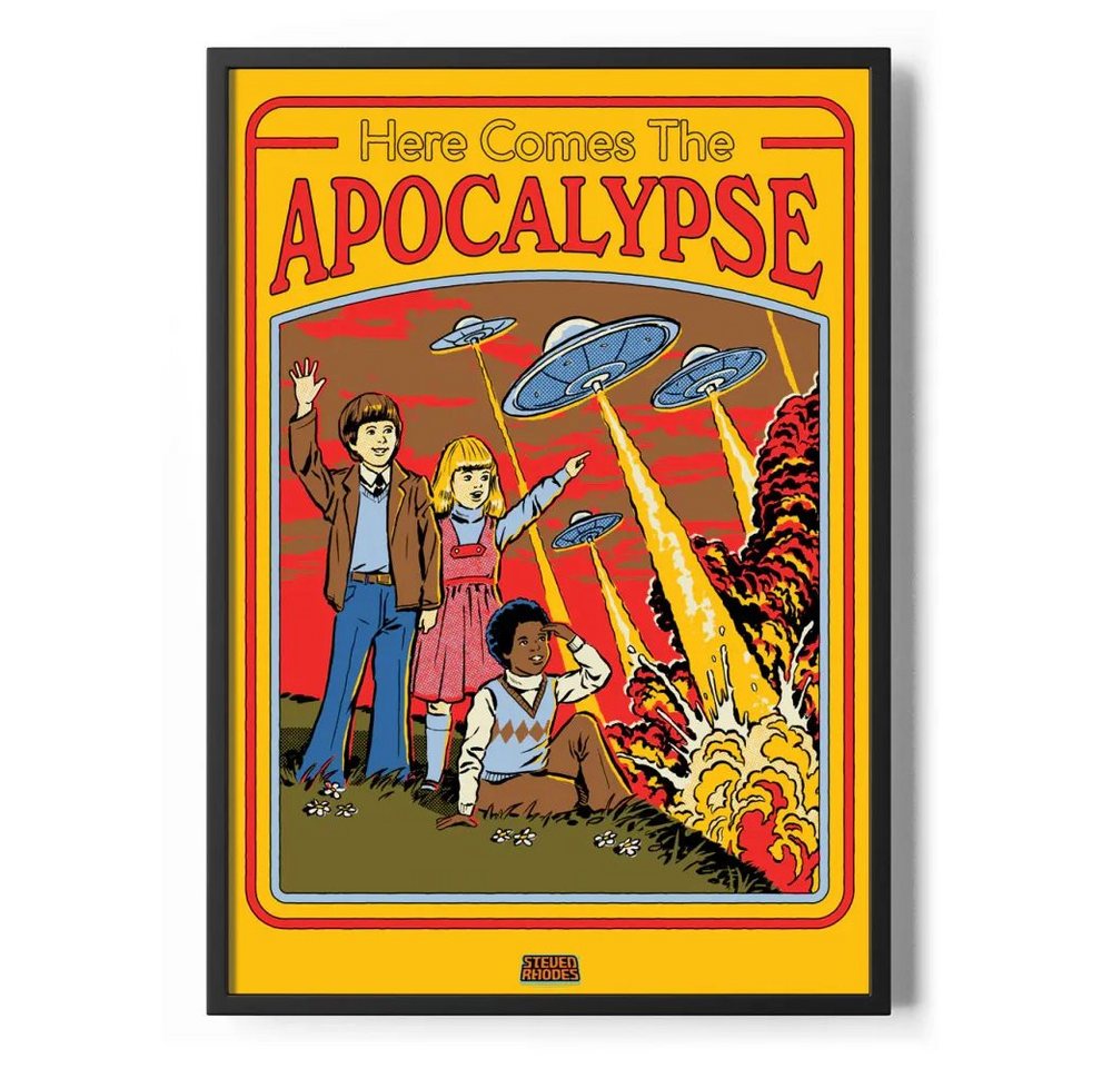 Steven Rhodes Poster Here Comes The Apocalypse Poster Standard Steven Rhodes Poster Here Comes The Apocalypse Poster Standard von Steven Rhodes