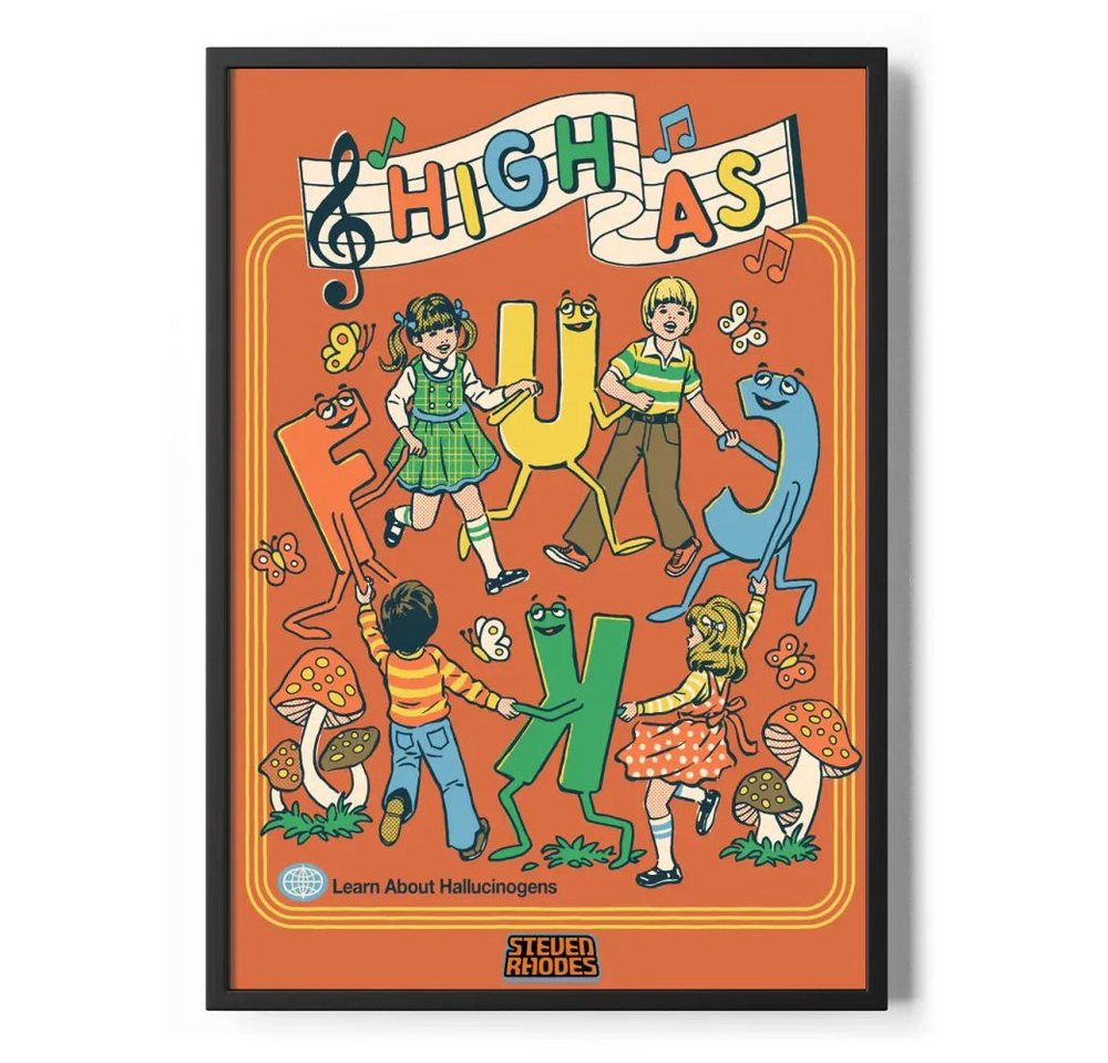 Steven Rhodes Poster High AS F*CK Poster Standard Steven Rhodes Poster High AS F*CK Poster Standard von Steven Rhodes