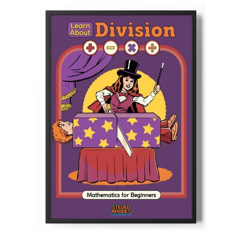 Steven Rhodes Poster Learn About Division Poster Standard Steven Rhodes Poster Learn About Division Poster Standard von Steven Rhodes