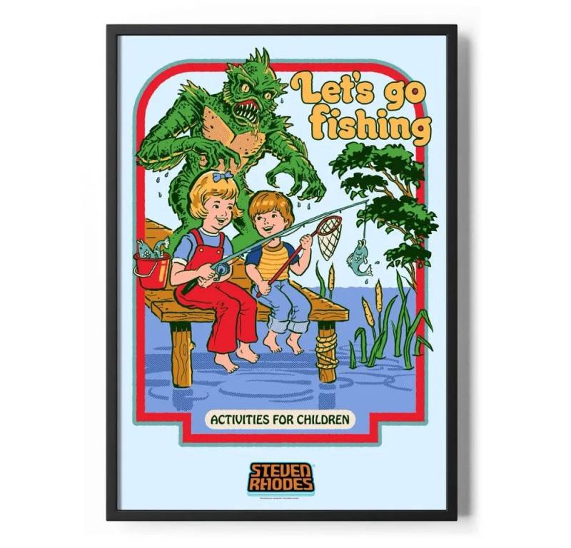 Steven Rhodes Poster Let'S GO Fishing Poster Standard Steven Rhodes Poster Let'S GO Fishing Poster Standard von Steven Rhodes