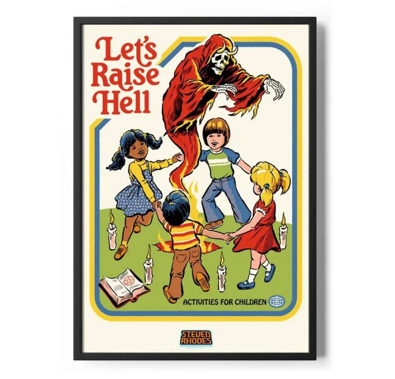 Steven Rhodes Poster Let'S Raise Hell Poster Standard Steven Rhodes Poster Let'S Raise Hell Poster Standard von Steven Rhodes