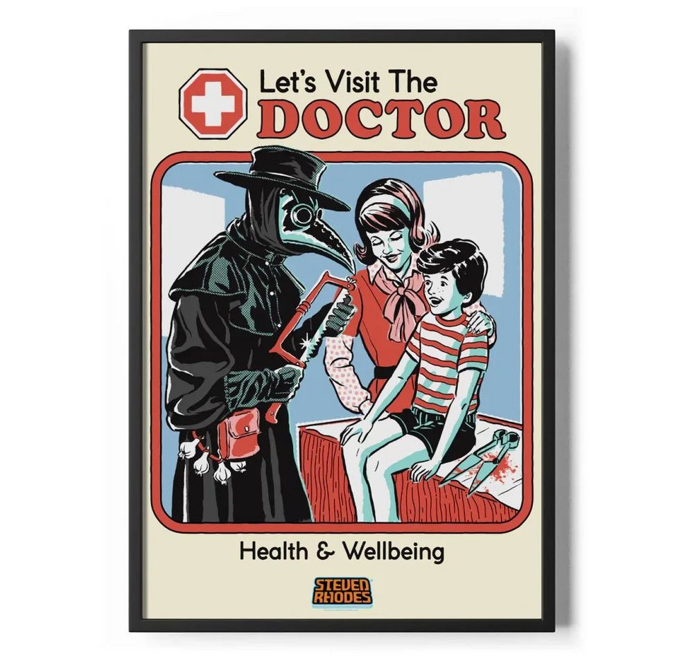 Steven Rhodes Poster Let'S Visit The Doctor Poster Standard Steven Rhodes Poster Let'S Visit The Doctor Poster Standard von Steven Rhodes