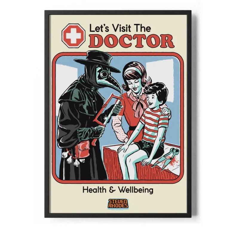 Steven Rhodes Poster Let'S Visit The Doctor Poster Standard Steven Rhodes Poster Let'S Visit The Doctor Poster Standard von Steven Rhodes