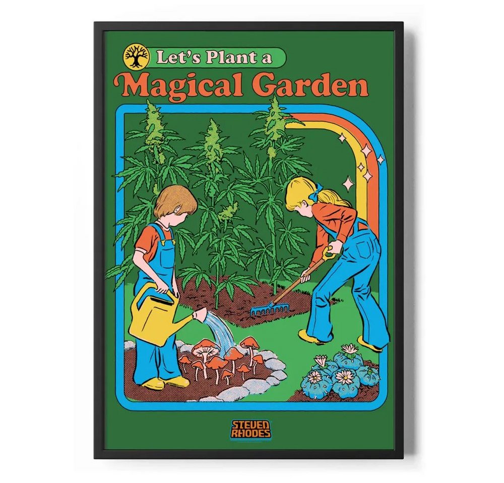 Steven Rhodes Poster Magical Garden Poster Standard Steven Rhodes Poster Magical Garden Poster Standard von Steven Rhodes