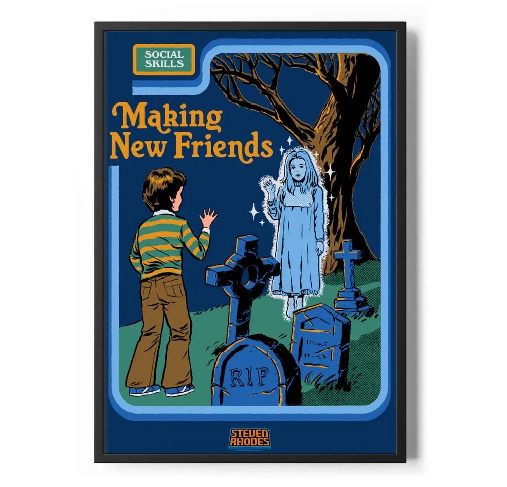 Steven Rhodes Poster Making New Friends Poster Standard Steven Rhodes Poster Making New Friends Poster Standard von Steven Rhodes