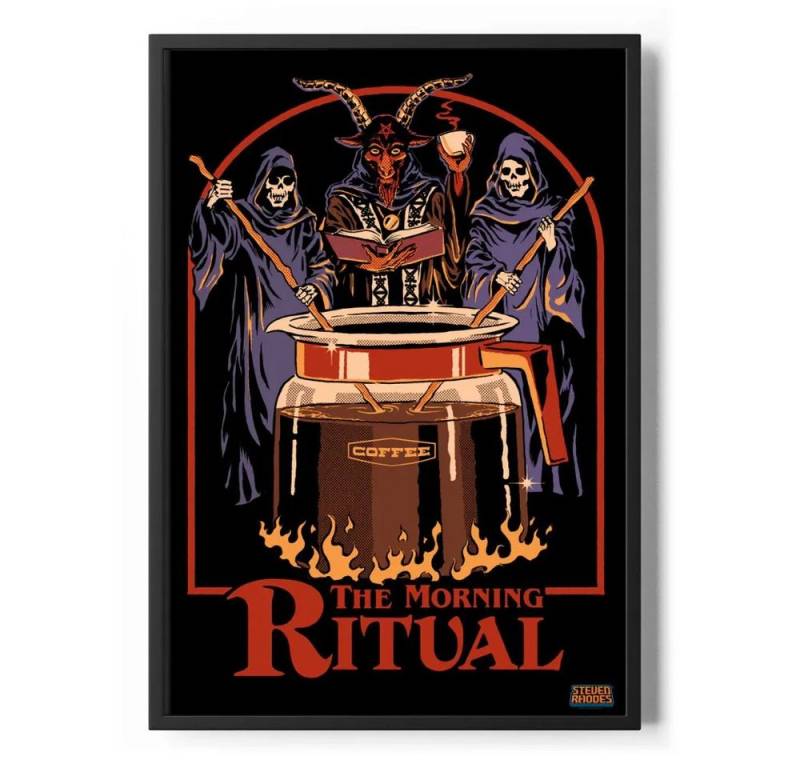 Steven Rhodes Poster The Morning Ritual Poster Standard Steven Rhodes Poster The Morning Ritual Poster Standard von Steven Rhodes