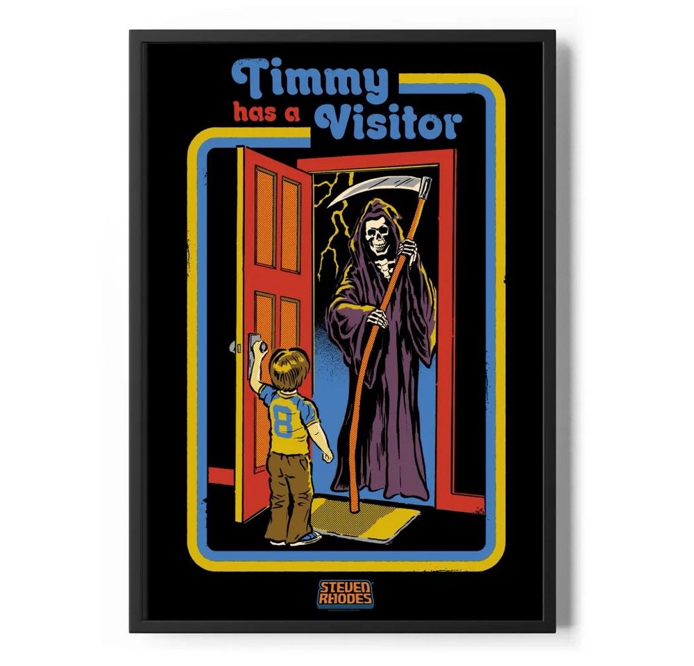 Steven Rhodes Poster Timmy Has A Visitor Poster Standard Steven Rhodes Poster Timmy Has A Visitor Poster Standard von Steven Rhodes