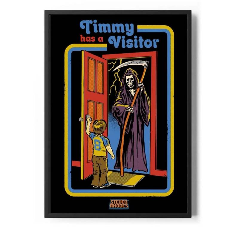 Steven Rhodes Poster Timmy Has A Visitor Poster Standard Steven Rhodes Poster Timmy Has A Visitor Poster Standard von Steven Rhodes