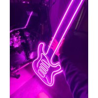 Gitarre Neon Schild - E-Gitarre Dekor, Musik Neon, Lichter von StevenSigns
