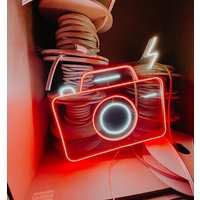 Kamera Neon Schild - Polaroid Neon, Fotografie Led, Fotokamera Sign von StevenSigns