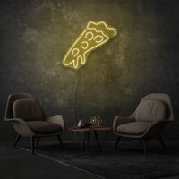 Pizza Neon Schild - Scheibe Led Licht, Küche Schild, Wandkunst, Food Cafe Dekor, Personalisierte Zeichen von StevenSigns