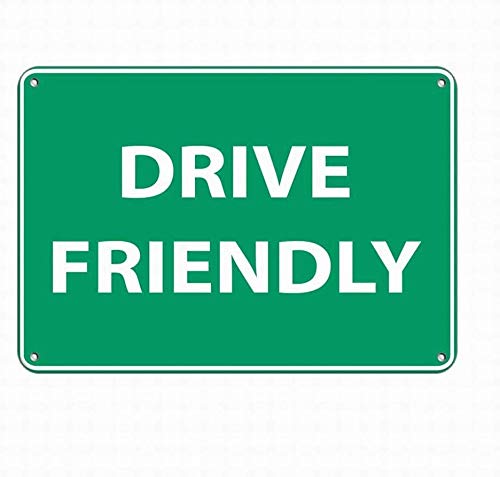 Stevenca Metall-Blechschild "Drive Friendly Traffic", 20,3 x 30,5 cm, dekoratives Aluminiumschild Stevenca Metall-Blechschild "Drive Friendly Traffic", 20,3 x 30,5 cm, dekoratives Aluminiumschild von Stevenca