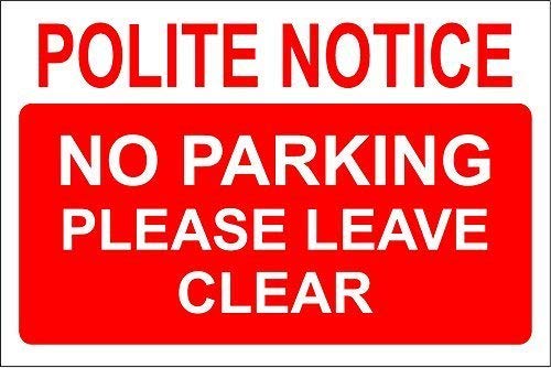 Stevenca Metall-Blechschild "No Parking Keep Clear Private", 20,3 x 30,5 cm, dekoratives Aluminiumschild Stevenca Metall-Blechschild "No Parking Keep Clear Private", 20,3 x 30,5 cm, dekoratives Aluminiumschild von Stevenca