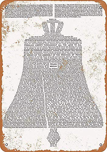Stevenca Metall-Blechschild "Proclaim Liberty", 20,3 x 30,5 cm, dekoratives Aluminiumschild, Wandschild von Stevenca